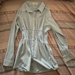 Vintage Blue Cinch Dress